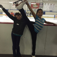 Maddie and Valerie Ice Skating